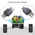 Digital Coax Optical SPDIF Toslink Signals Analog RCA Audio Adapter Converter for 3.5mm. 