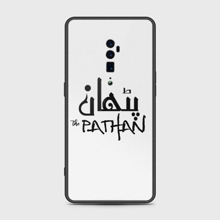 Oppo Reno 10x zoom` Cover - SkinLee HQ Infinity Glass Case (Soft) - Caste Name Pathan Customized Cover - SKINLEE-666-1-862-334