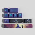 Valorant Game Keycaps Omen Jett Killjoy Sage Cypher Chmber OEM Profile 10Keys PBT Dye Sub Keycaps. 