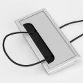 Computer Desk Office Table Wire Cap / Wire Cover Aluminium Rectangle with Black Brush 11 X 3. 