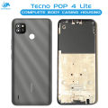 Tecno Pop 4 Lite Housing Middle Frame With Side Button and Camera Lens Complete Body Casing Replacement For Pop 4 Lite - Grey. 