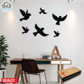 Dotz Black Flying Wooden Birds for Kids Room, 6/12/24/48/102 Pcs Room Decoration, Decoration Accessories, Kids Room Decoration, Girls Room Decoration, Bedroom Decoration Ideas. 