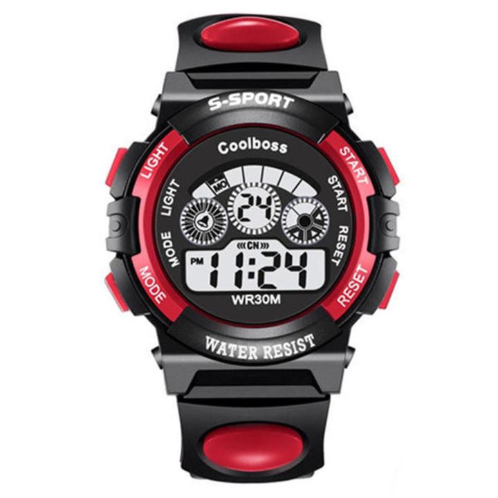 Coolboss Children Watches Led Digital Kids Watches Boys Sports Watch Student Multifunctional Wristwatches Relogio Infantil