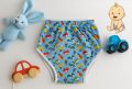 Reusable Cotton-Polyester Blend Baby Training Pants, Adjustable Leak-Proof Design, 0-18kg, Fits 0-3 Years - Animal/Car/Transport Print. 