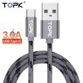 TOPK Original USB Type C Cable for Xiaomi Redmi note 7 Data transmission Charging cable Type-C cable usb c cable for samsung s8. 