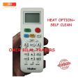 Haier Inverter AC Remote Control With Heat & Self Clean Option. 
