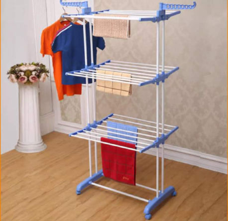 3 Layers Clothes Drying Racks Clothes Hengar Clothes LinE Drying Racks Cloth Stand Adjustable