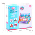 5-in-1 Multi-Functional Educational Activity Triangle Cube - Abacus, Blocks, Clock, Writing Board, Beads for Kids. 