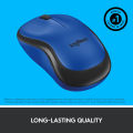 Logitech M221 Silent Wireless Mouse (Blue). 