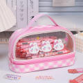 Pencil Case Trendy Cute Girls Pen Bag Big Three Layers Kawaii Stationery Bag for School Supplies Office Organization Art And Craft Storage Gift For Students Travel Stationery Pouch. 