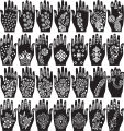 30 Arabic Bridal Mehndi Random Design Henna Mehandi Hina Stencils Body Sticker Reuseable-5. 