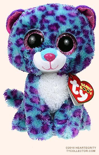 ty beanie boos claire's leopard stuffed plush toy for kids(6 inches)