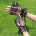 Fingerless Gloves
Fingerless Sleeves
Lace Mesh Gloves
Lace Sleeves
Horn Cuffs Gloves
Detachable Sleeves
Wedding Party Gloves
Lace Gloves. 