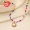 Vist Fox Turquoise Necklace Adjustable Retro Traditional Lady Pendant Necklace. 