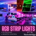 RGB LED strip lights. 