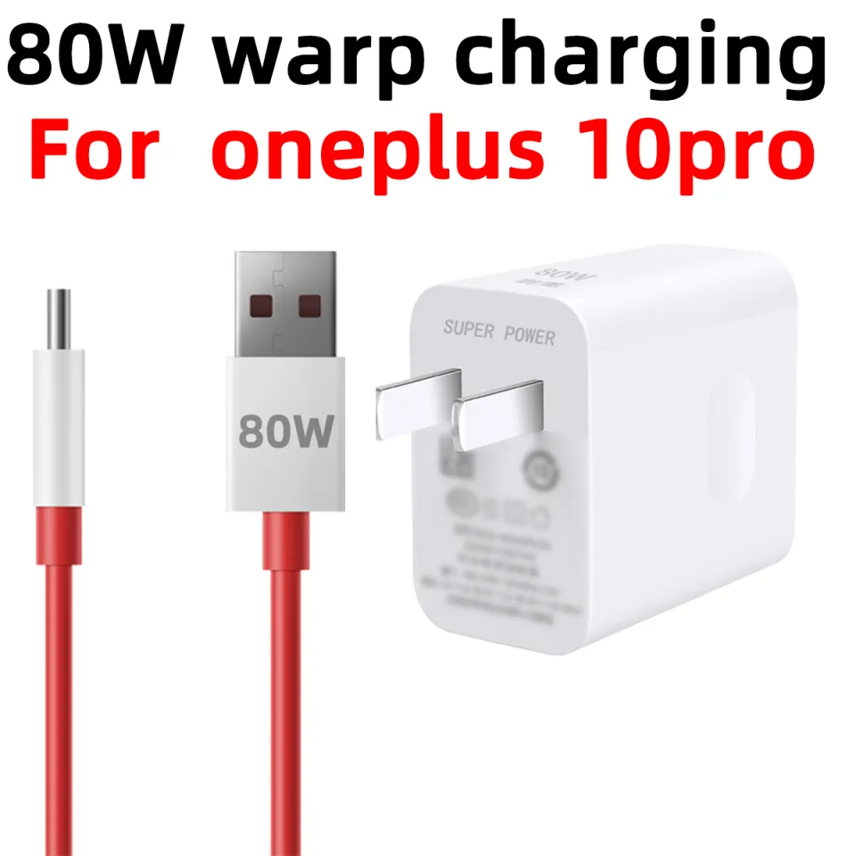 High Quality Oneplus 10Pro 80W Charger Warp 80 Type C Cable For