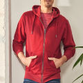 Zipper Hoodie for Men in Different Size and Maroon Color by Value Shop. 