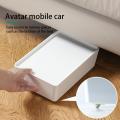 4Pcs 360° Caster Wheel Directional Roller Self-adhesive Universal Pulley Shelf Roller Garbage Can Furniture Caster Bottom Of The Box Pulley Move The Universal Caster For Cabinet Drawer Storage Box Trash. 