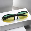 Adjustable Nose Pads Photochromic Sunglasses Trendy Multifunctional UV Protection Polarized Sunglasses Metal Frame Scratch Resistant Night Vision Glasses for Night Driving Outdoor Activities Unisex. 