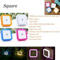 LED Night Light Sensor Lighting | Mini Night light Lamp For Children Room | Smart Auto ON / Off | Light Sensor Control LED Night Light | Mini Square Round Shape Light. 