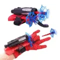 Spiderman Web Shooter Toy with Action Figure Kids Plastic Spiderman Launcher Gloves Wrist Toys Set Gift For Kids Spider Web Shooting Game BABA TOYS Gloves with Action Figure Wrist Toy Set, Movie Theme, Plastic & Nylon Material. 