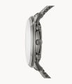 Fossil Neutra Chronograph Grey Stainless Steel Leather Watch for Men- FS5383. 