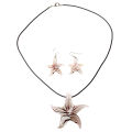 Set Starfish Lampwork Glass Necklace Pendant Earrings HOT. 