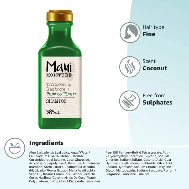 Maui%20Moisture%20Hair%20Thickening%20Bamboo%20Fiber%20Aloe%20Vera%20Shampoo%20Strengthens%20Hair%20%7C%20385ml%20-%20Image%202