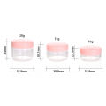 10g 15g 20g Cosmetics Jar Box Makeup Cream Nail Art Cosmetic Bead Storage Pot Container Round Bottle Portable Plastic Transparent Case. 