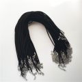 【Aesth Diary Store】2mm Black Color Suede Velvet Leather Chain DIY Jewelry Accessories pieces Wholesale. 