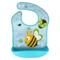 Merab Mall Baby Folding Plastic Rubber Baby Bib Napkin With Soft Tray. 
