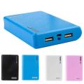 Power Bank Case Battery Charger Portable 4X18650 Dual USB Output Without Battery Outdoor DIY Kit Smart Phone LED Flashlight. 