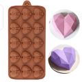Mini Geometric Heart Chocolate / Candy Silicone Mould - 15 Cavity. 