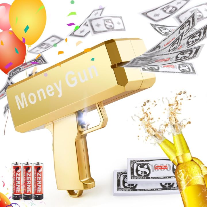 Zayraz Rain Money Gun Paper Playing Spary Money ToyGun Prop