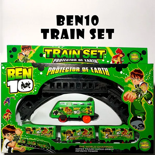 Mini Express Ben 10 Train Set – Battery Operated Toy Train for Kids ...