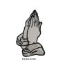 Praying Hands biker vest jacket iron on sew on Embroidered patch badge for t shirt bags and jeans badge. 