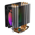 Boost Frost RGB Air Cooler - 120mm Fan, 1500 RPM, 185W Heat Dissipation, 4-Pin PWM, ARGB Lights. 