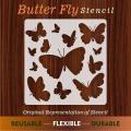 13 Butterflies Reusable Stencil Airbrush Painting Wall Art DIY Home Decor Scrap booking Album Crafts ID 025. 