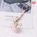 New Lovely Ribbon Flower Keychain For Men Women Bag Car Key Holder Keyring Gifts. 