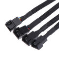 PWM Fan Splitter 4pin Adapter Cable 1 to 1 2 3 4 Computer CPU Fan Splitter Cable. 