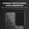 Casinglee For Galaxy S22 Ultra Case Carbon fiber drawing Soft TPU Silicone Back Cover for Samsung S22 Ultra Phone case. 