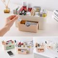 1 pcs Cosmetic Storage Box Multi Functional Organiser Random Colour. 