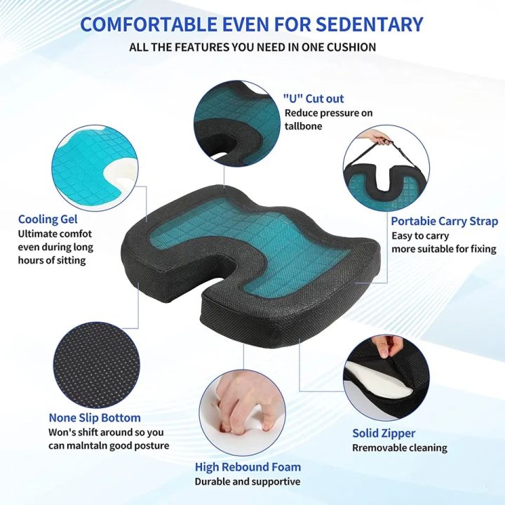 High%20Quality%20Memory%20foam%20Cooling%20Gel%20Coccyx%20Seat%20Cushion%20Orthopedic/%20Breathable%20Memory%20Foam%20-%20Image%202