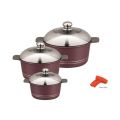 Splendor Junior Die Cast Non Stick ceramic Coating Cookware Pots 8 Pieces Set ( Gift Pack Set ). 