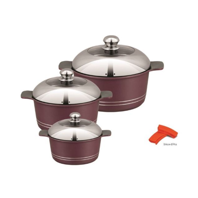 Splendor Junior Die Cast Non Stick ceramic Coating Cookware Pots 8 Pieces Set ( Gift Pack Set )