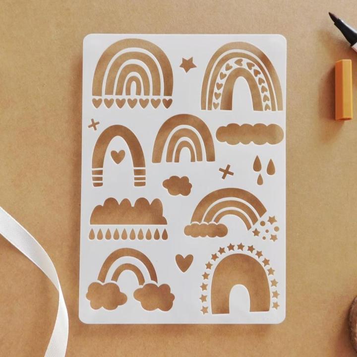 Rainbow Stencil for Bullet Journal and Planner Reusable - Size A5