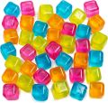 (10 Pack) Reusable Ice Cube - Refreezable Reusable Ice Cubes for Drinks, Plastic Ice Cubes Reusable Dry Ice for Cocktails Coolers like Coffee Fake Shapes, Non Melting Ice Cubes.. 