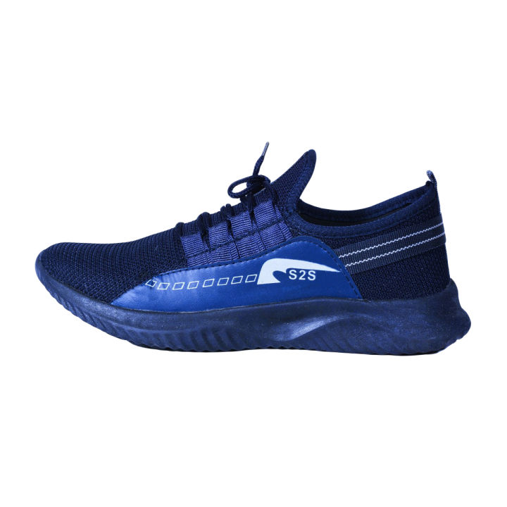 Navy Blue Sneaker Exercise Game Runnings Breathable Sport sheos