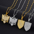 Anniyo Croatia Albania Serbia Bosnians,Bosnia Pendant Necklaces Jewelry With Cubic Zirconia #251106. 