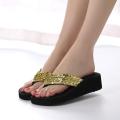 【ALLGOOD】flip slops sandals women Women's Summer Sequins Anti-Slip Sandals Slipper Indoor & Outdoor Flip-flops. 
